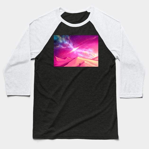 Starlit desert Baseball T-Shirt by KucingKecil